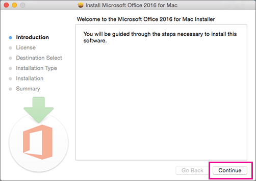 Office 2016 mac license installer software