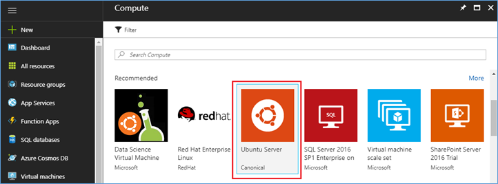 ubuntu server azure