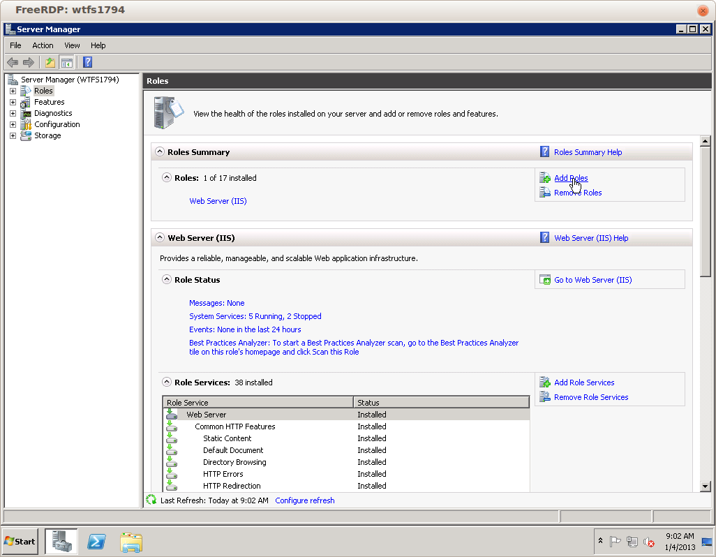 windows server 2012 r2 remote desktop services manager