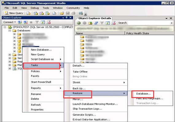 ms sql server management studio 2012