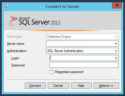 using sql server management studio